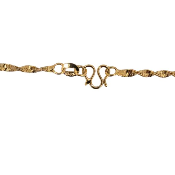 HDI Women's 18K Gold Plated Turquoise Pendant Necklace NWOT Signed - Picture 4 of 5